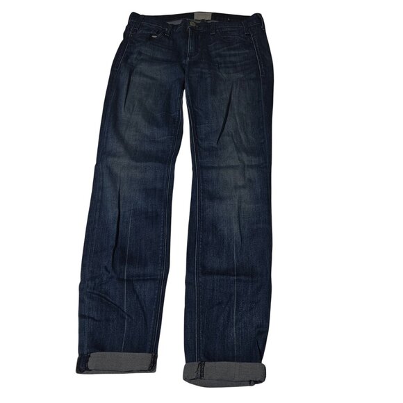 McGuire Pirelli Ankle Roll Jeans Womens Size 28 Mid Rise Dark Wash Denim Pants - Picture 3 of 5